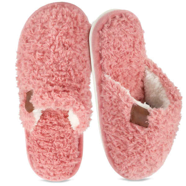 Cozy Slippers for Women Indoor and Outdoor Fuzzy House Shoes with Memory Foam