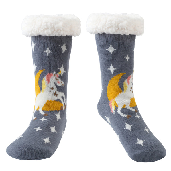 Women Slipper Socks with Gripper Winter Warm Non Slip Thick Fuzzy Socks Warm Cozy Christmas Gift