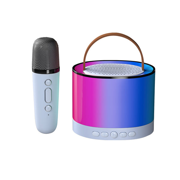 AHANSI Wireless Karaoke Machine Speaker with 2 Wireless Mics Hifi Audio for Family Singing Nights Birthday Parties