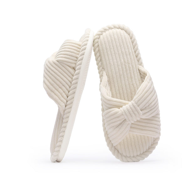 TRANSLINK Slippers for Women Cloud Like Memory Foam Slides Trendy Corduroy Design