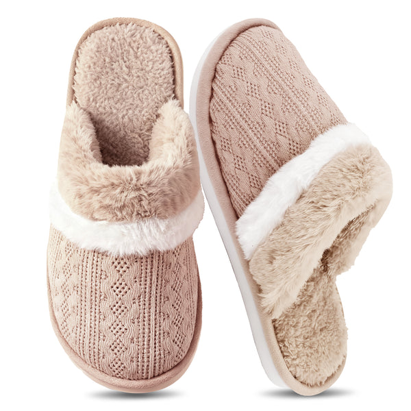 TRANSLINK Fuzzy Slippers for women Ultra Soft Memory Foam Comfort for Indoor Outdoor Use Perfect Gift for Birthdays Mothers Day
