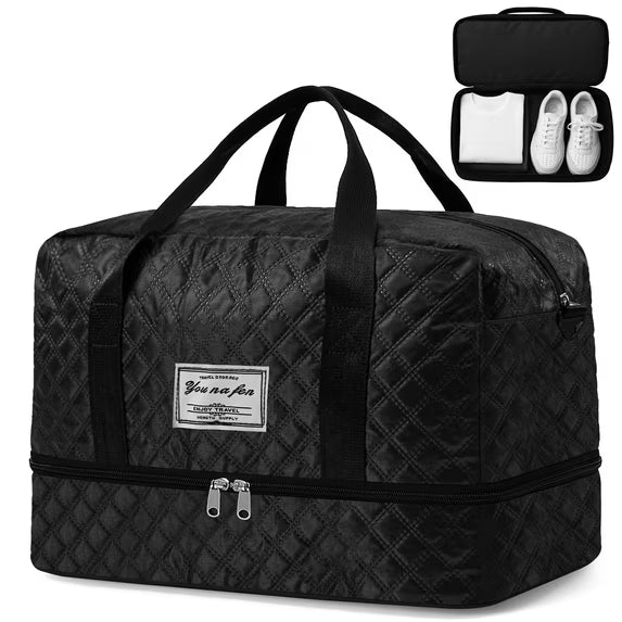 Travel Bag for Women Luggage Bag with Trolley Sleeve Airplane Travel Essentials for Flying