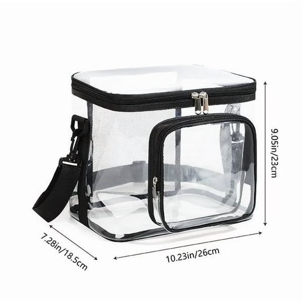 TRANSLINK Clear Bag for Stadium Events Clear Tote Bag with Adjustable Shoulder Strap Transparent Bag for Sports Concert Prison Correctional Officers