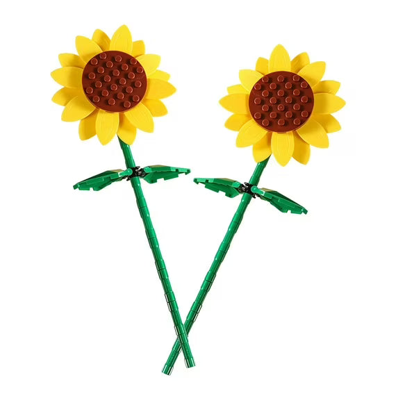 TRANSLINK Sunflower building block toys 2pcs a gift for plant and flower lovers office decoration birthday gift